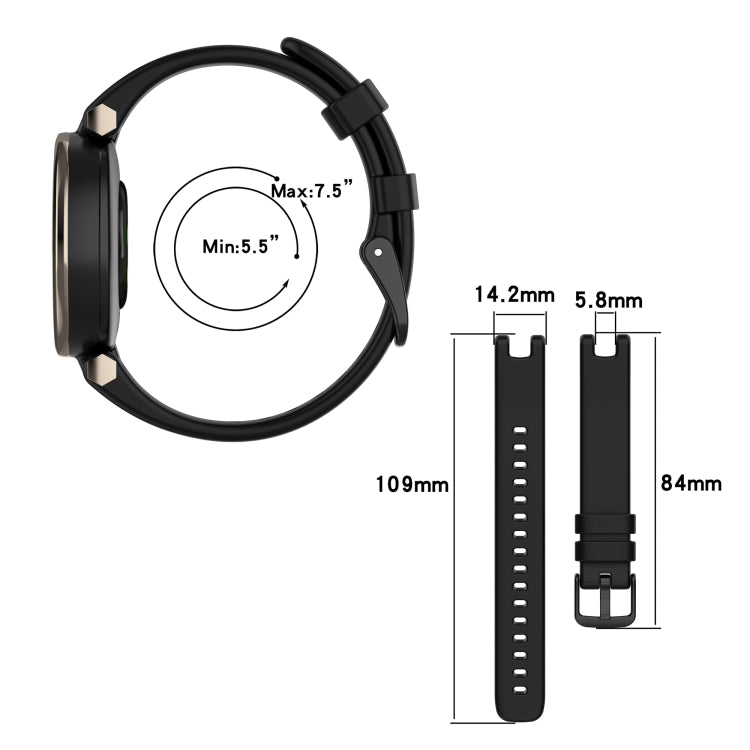 Compatible with Garmin Lily Silicone Watch Band with Dismantling Tools(Grey)