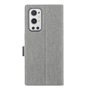 For OnePlus 9 Pro ViLi K Series Shockproof TPU + PU Leather Magnetic Buckle Horizontal Flip Case with Card Slots & Wallet & Holder(Grey)