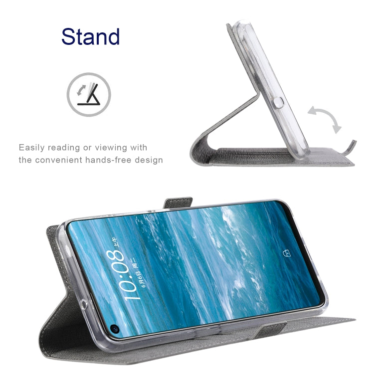 For OnePlus 9 Pro ViLi K Series Shockproof TPU + PU Leather Magnetic Buckle Horizontal Flip Case with Card Slots & Wallet & Holder(Grey)