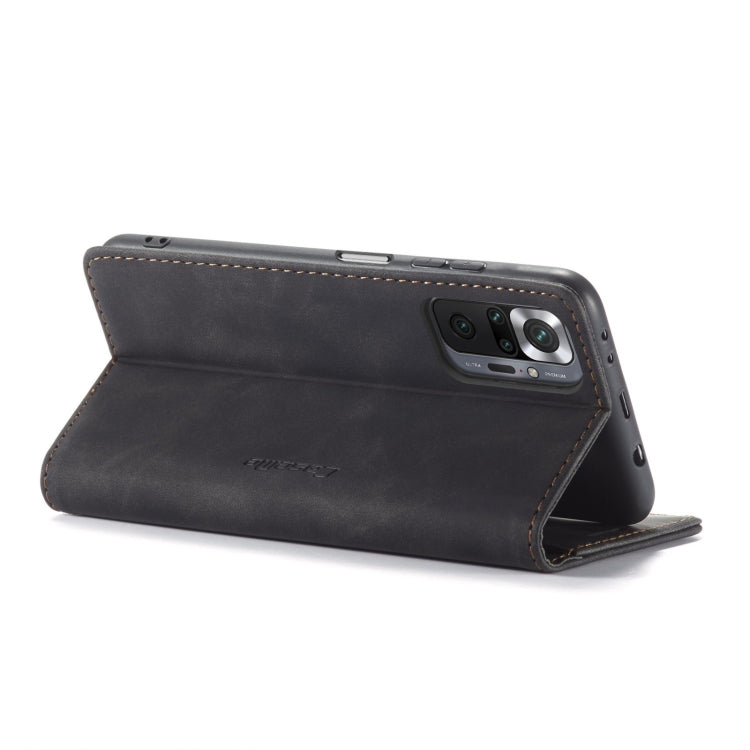 For Xiaomi Redmi Note 10 Pro 4G / Note 10 Pro Max CaseMe 013 Multifunctional Horizontal Flip Leather Case with Holder & Card Slot & Wallet(Black) - free shipping - PMC TechLife - Order now!