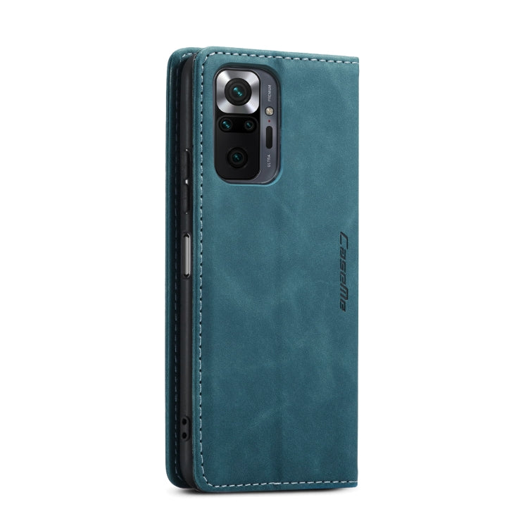 For Xiaomi Redmi Note 10 Pro 4G / Note 10 Pro Max CaseMe 013 Multifunctional Horizontal Flip Leather Case with Holder & Card Slot & Wallet(Blue) - free shipping - PMC TechLife - Order now!