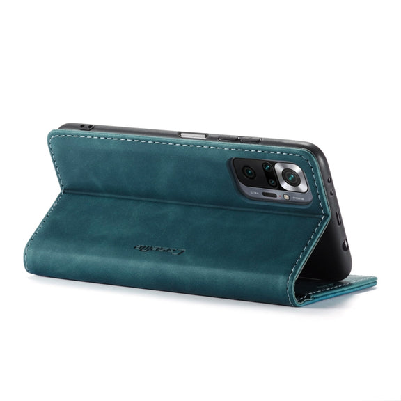 For Xiaomi Redmi Note 10 Pro 4G / Note 10 Pro Max CaseMe 013 Multifunctional Horizontal Flip Leather Case with Holder & Card Slot & Wallet(Blue)