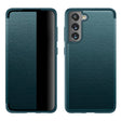 For Samsung Galaxy S21 FE Shockproof Horizontal Flip Plain Leather Phone Case(Green) - free shipping - PMC TechLife - Order now!