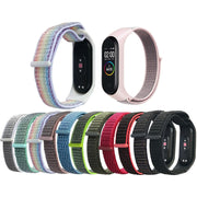 For Xiaomi Mi Band 6 Nylon Weave Watch Bands(Powder Sand)