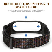For Xiaomi Mi Band 6 Nylon Weave Watch Bands(Powder Sand)