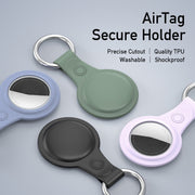 DUX DUCIS 4 PCS / Sets Frosted TPU Protective Case with Key Ring for AirTag