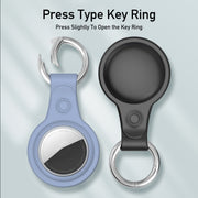 DUX DUCIS 4 PCS / Sets Frosted TPU Protective Case with Key Ring for AirTag