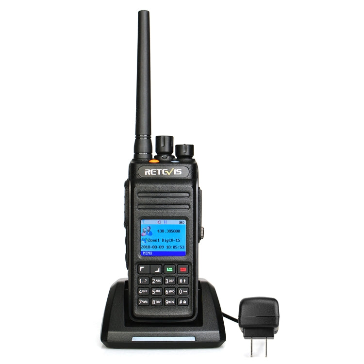 RETEVIS RT83 10W 400-470MHz 1024CHS Waterproof DMR Digital Dual Time Two Way Radio Walkie Talkie, GPS Version(Black) - free shipping - PMC TechLife - Order now!