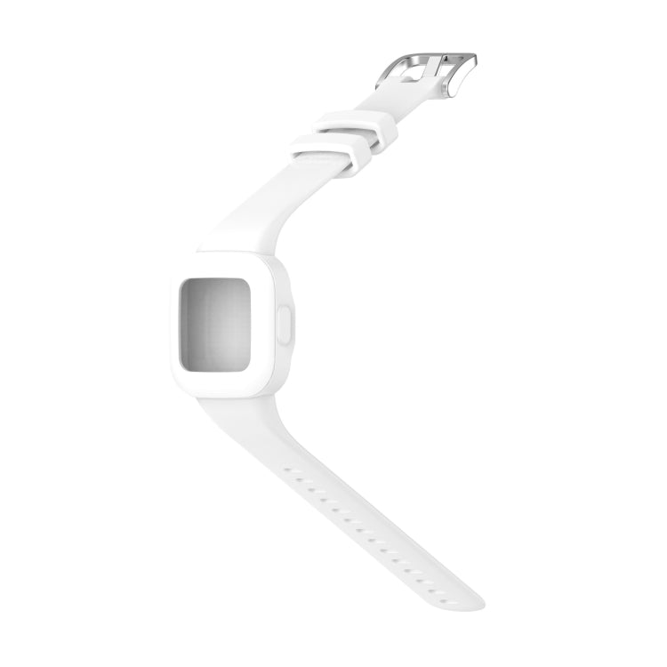 Compatible with Garmin Vivofit JR3 Silicone Pure Color Watch Band(White) - Watch Bands by PMC Jewellery | Online Shopping South Africa | PMC Jewellery | Buy Now Pay Later Mobicred