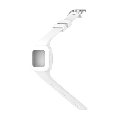Compatible with Garmin Vivofit JR3 Silicone Pure Color Watch Band(White) - Watch Bands by PMC Jewellery | Online Shopping South Africa | PMC Jewellery | Buy Now Pay Later Mobicred