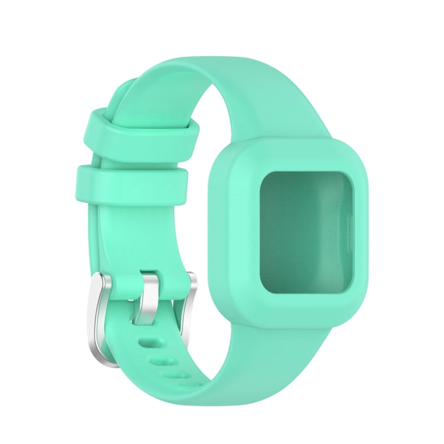 Compatible with Garmin Vivofit JR3 Silicone Pure Color Watch Band(Teal)