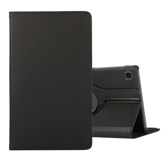 For Samsung Galaxy A7 Lite T220 360 Degree Rotation Litchi Texture Flip Leather Case with Holder(Black) - free shipping - PMC Jewellery - Order now!