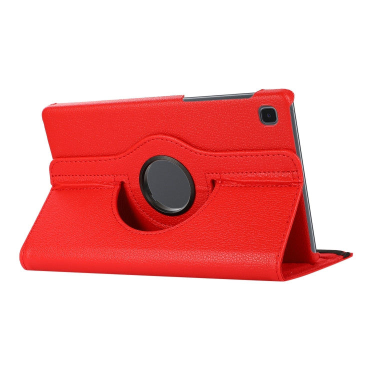 For Samsung Galaxy A7 Lite T220 360 Degree Rotation Litchi Texture Flip Leather Case with Holder(Red) - Tab A7 Lite T220 / T225 by PMC TechLife | Online Shopping South Africa | PMC TechLife | Buy Now Pay Later Mobicred