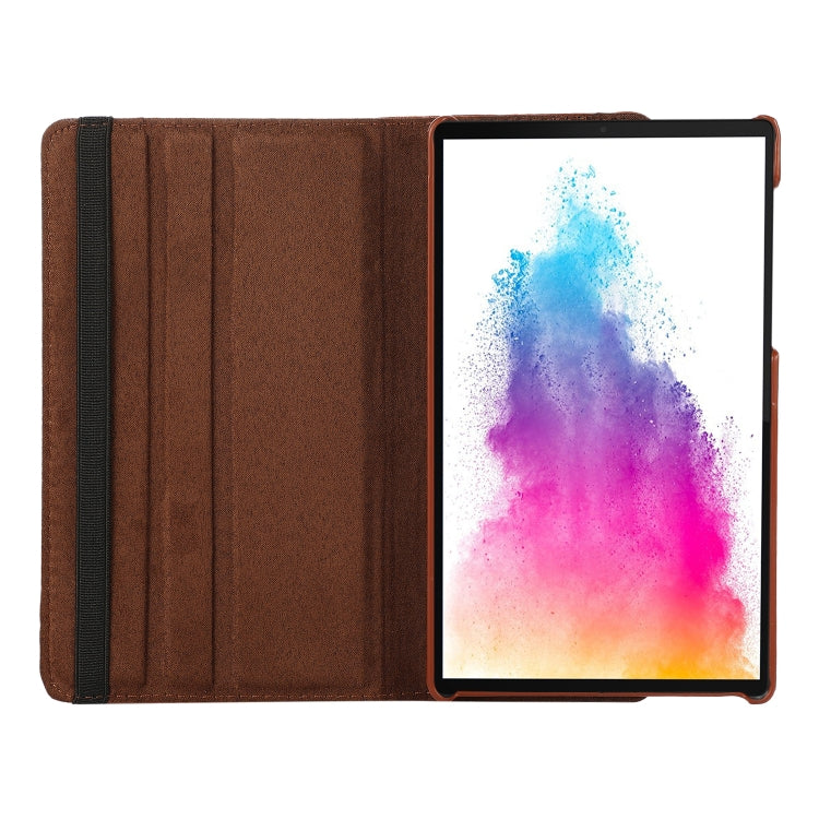 For Samsung Galaxy A7 Lite T220 360 Degree Rotation Litchi Texture Flip Leather Case with Holder(Pink)
