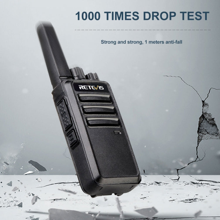 1 Pair RETEVIS RT68 2W 16CHS FRS Two Way Radio Handheld Walkie Talkie, US Plug(Black) - free shipping - PMC Jewellery - Order now!
