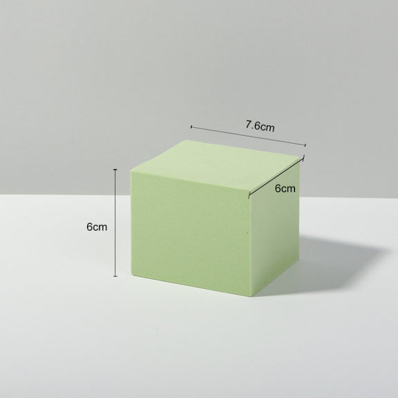 7 x 7 x 6cm Cuboid Geometric Cube Solid Color Photography Photo Background Table Shooting Foam Props (Green)