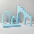 Ladder Combo Kits Geometric Cube Solid Color Photography Photo Background Table Shooting Foam Props (Light Blue) - Geometric Props by PMC TechLife | Online Shopping South Africa | PMC TechLife