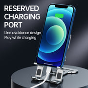 R-JUST HZ06 Universal Foldable Magnetic Flakes Aluminum Alloy Mobile Phones / Tablets Holder(Silver)