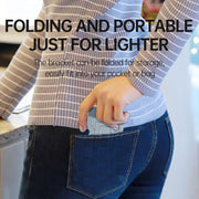 R-JUST HZ06 Universal Foldable Magnetic Flakes Aluminum Alloy Mobile Phones / Tablets Holder(Silver)