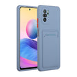 For Xiaomi Redmi Note 10 Pro Card Slot Design Shockproof TPU Protective Case(Gray) - Xiaomi Cases by PMC TechLife | Online Shopping South Africa | PMC TechLife | Buy Now Pay Later Mobicred