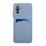 For Xiaomi Redmi Note 10 Pro Card Slot Design Shockproof TPU Protective Case(Gray)