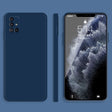 For Samsung Galaxy M51 Solid Color Imitation Liquid Silicone Straight Edge Dropproof Full Coverage Protective Case(Blue) - free shipping - PMC TechLife - Order now!