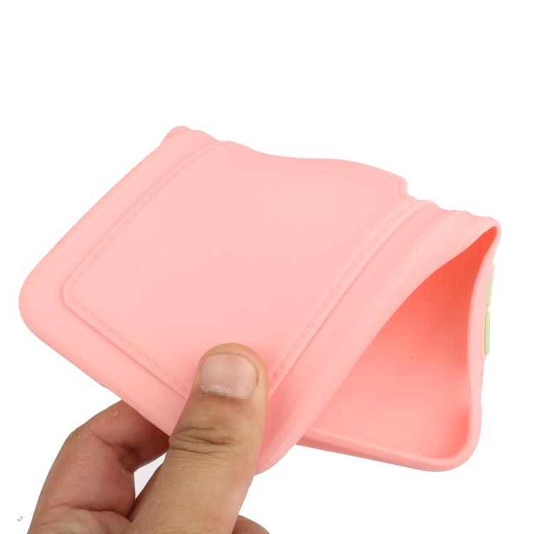 For Samsung Galaxy A32 4G Card Slot Design Shockproof TPU Protective Case(Pink)