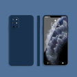 For OnePlus 8T Solid Color Imitation Liquid Silicone Straight Edge Dropproof Full Coverage Protective Case(Blue) - OnePlus Cases by PMC TechLife | Online Shopping South Africa | PMC TechLife | Buy Now Pay Later Mobicred