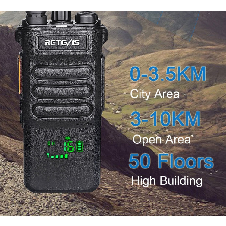RETEVIS RT86 10W 430-440MHz 16CHS Two Way Radio Handheld Walkie Talkie with Wireless Copy Function(Black) - free shipping - PMC Jewellery - Order now!