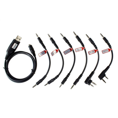 RETEVIS C9002 6 In 1 USB Program Programming Cable Adapter Write Frequency Line Set - Other Accessories by RETEVIS | Online Shopping South Africa | PMC Jewellery | Buy Now Pay Later Mobicred