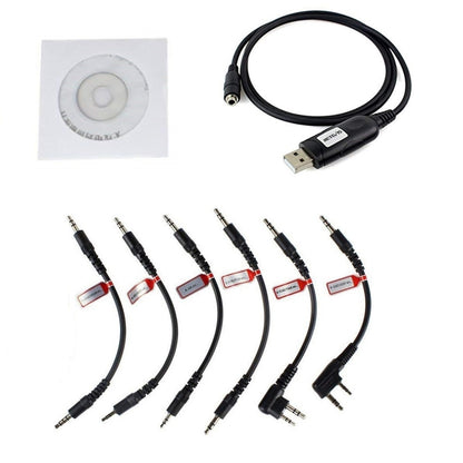 RETEVIS C9002 6 In 1 USB Program Programming Cable Adapter Write Frequency Line Set - Other Accessories by RETEVIS | Online Shopping South Africa | PMC Jewellery | Buy Now Pay Later Mobicred