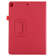 Litchi Texture Horizontal Flip Leather Case with Holder For iPad 10.5 / iPad 10.2 2021 / 2020 / 2019(Red)