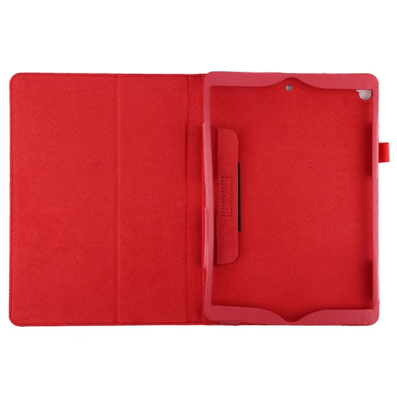 Litchi Texture Horizontal Flip Leather Case with Holder For iPad 10.5 / iPad 10.2 2021 / 2020 / 2019(Red)
