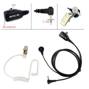RETEVIS T-001 1 Pin PTT Noise Reduction Covert Air Acoustic Tube Inera Earphone Microphone for Motorola Walkie-Talkie T6200C/T5800/7200/5720