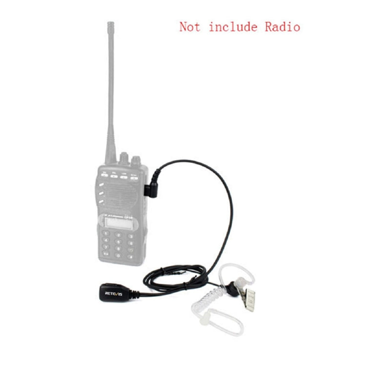 RETEVIS T-001 1 Pin PTT Noise Reduction Covert Air Acoustic Tube Inera Earphone Microphone for Motorola Walkie-Talkie T6200C/T5800/7200/5720