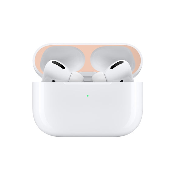 For Apple AirPods Pro Wireless Earphone Protective Case Metal Protective Sticker(Flesh Color)