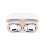 For Apple AirPods Pro Wireless Earphone Protective Case Metal Protective Sticker(Black)