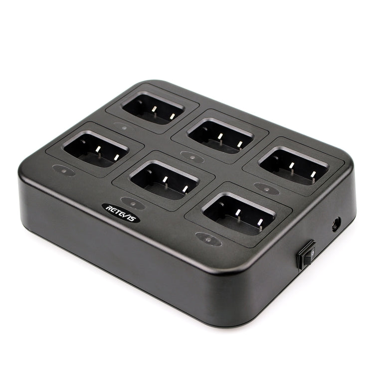 RETEVIS RTC777 Six-Way Walkie Talkie Charger for Retevis H777, UK Plug - free shipping - PMC TechLife - Order now!