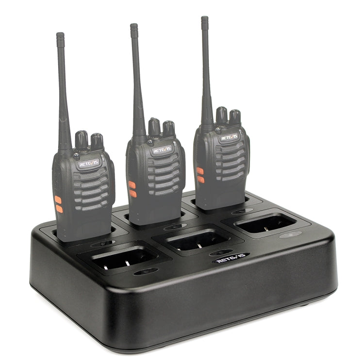 RETEVIS RTC777 Six-Way Walkie Talkie Charger for Retevis H777, UK Plug - free shipping - PMC TechLife - Order now!