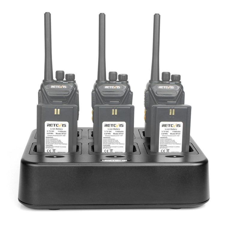 RETEVIS RTC27 Multi-function Six-Way Walkie Talkie Charger for Retevis RT27, EU Plug - free shipping - PMC Jewellery - Order now!