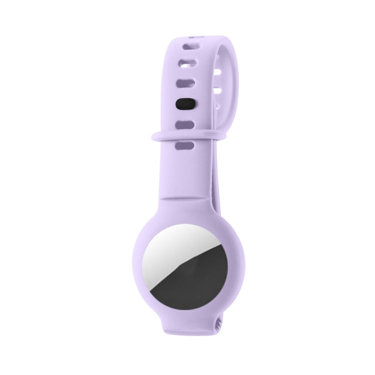 Silicone Anti-scratch Shockproof Protective Cover Soft Case For AirTag(Purple) - free shipping - PMC Jewellery - Order now!