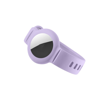 Silicone Anti-scratch Shockproof Protective Cover Soft Case For AirTag(Purple) - free shipping - PMC Jewellery - Order now!