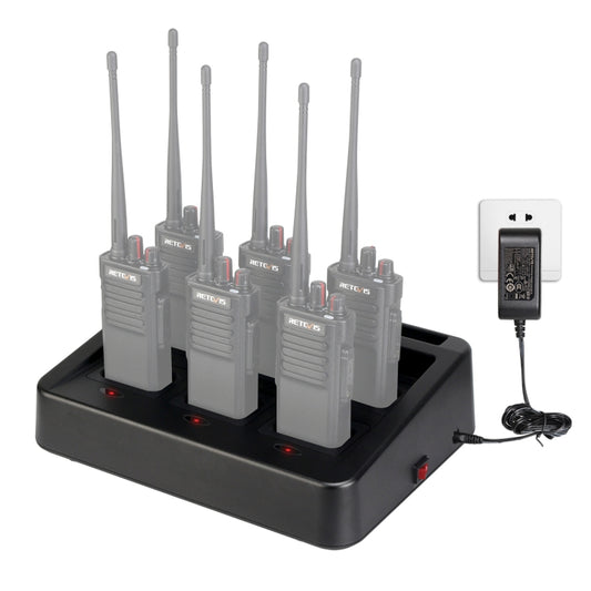 RETEVIS RTC29 Multi-function Interchangeable Slots Six-Way Walkie Talkie Charger for Retevis RT29 - free shipping - PMC Jewellery - Order now!
