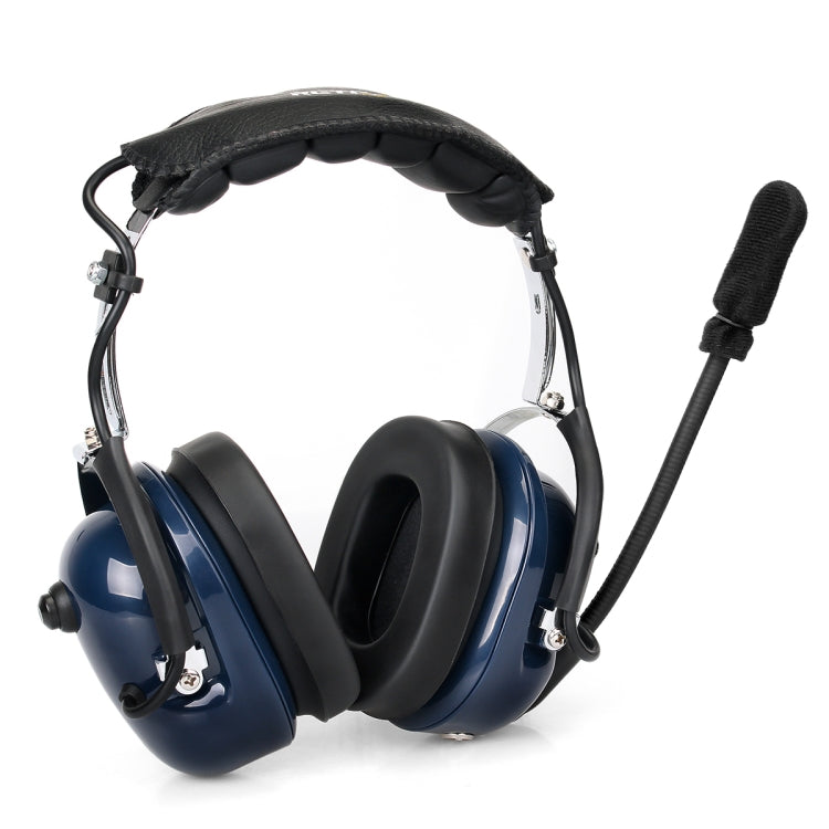 RETEVIS EH050K 2 Pin Adjustable Volume Noise Reduction Aviation Headphone Microphone with Finger PTT - free shipping - PMC Jewellery - Order now!
