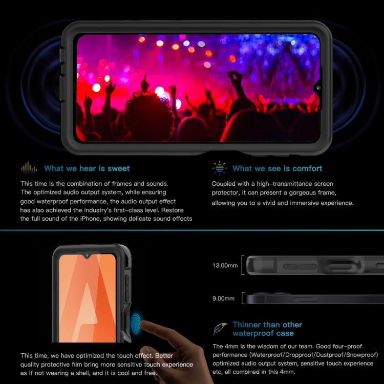 For Samsung Galaxy A32 5G RedPepper Shockproof Waterproof PC + TPU Protective Case(Black) - free shipping - PMC TechLife - Order now!