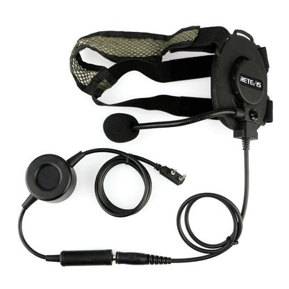RETEVIS EH060K 2 Pin PPT Waterproof Tactical Military Headphone Microphone - free shipping - PMC Jewellery - Order now!