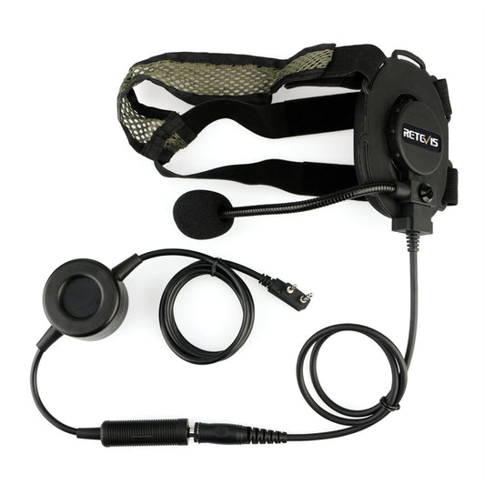 RETEVIS EH060K 2 Pin PPT Waterproof Tactical Military Headphone Microphone - free shipping - PMC Jewellery - Order now!