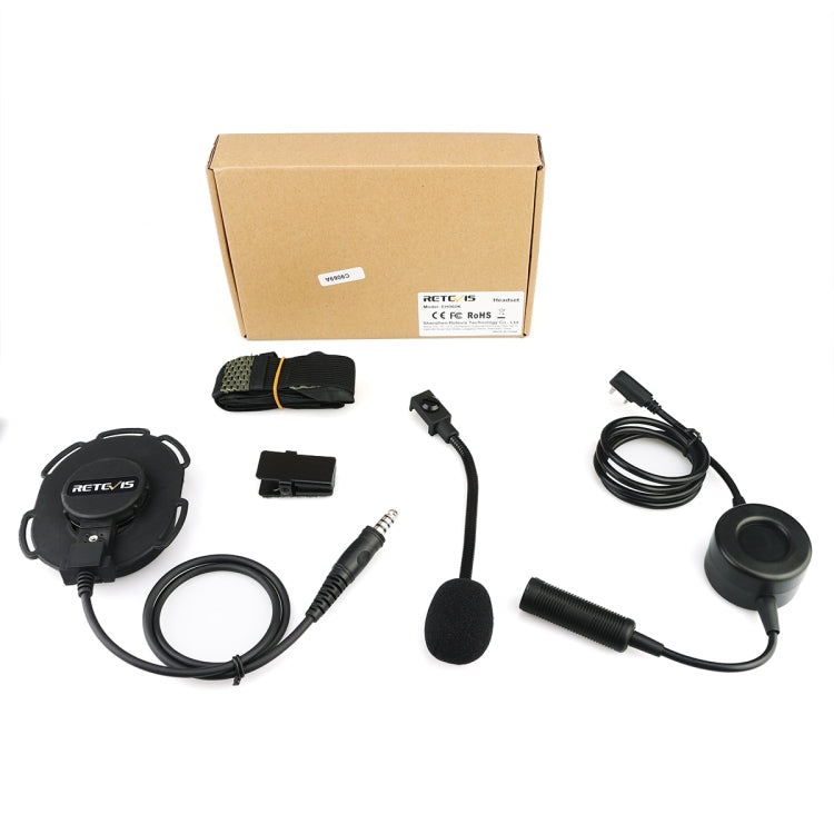 RETEVIS EH060K 2 Pin PPT Waterproof Tactical Military Headphone Microphone - free shipping - PMC Jewellery - Order now!