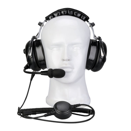 RETEVIS EH070K 2 Pin Adjustable Volume Binaural Noise Reduction Headphone Microphone - free shipping - PMC Jewellery - Order now!