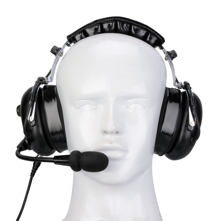 RETEVIS EH070K 2 Pin Adjustable Volume Binaural Noise Reduction Headphone Microphone - free shipping - PMC Jewellery - Order now!